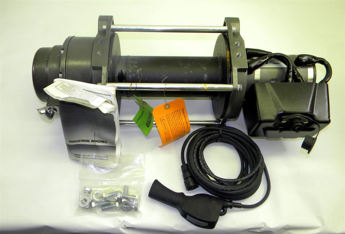 18,000 lb. 24 Volt Electric Winch Drum with Control